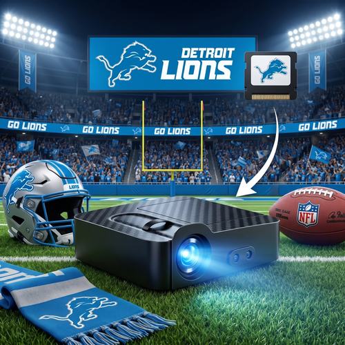 Detroit Lions Car Door Projector
