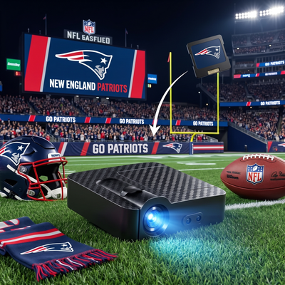New England Patriots Car Door Projector