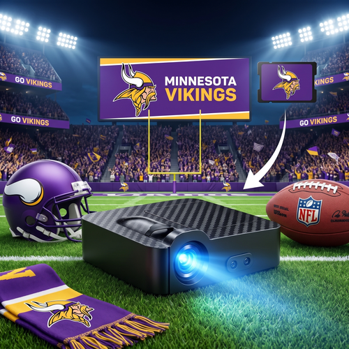Minnesota Vikings Car Door Projector