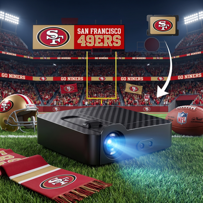 San Francisco 49ers Car Door Projector